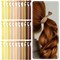Wrapables No Crease Ouchless Elastic Ribbon Hair Ties Ponytail Holders (Set of 30), Neutral